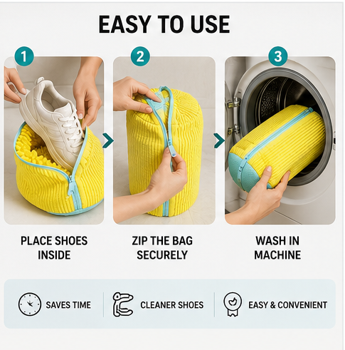 360° Shoe Cleaning Laundry Bag