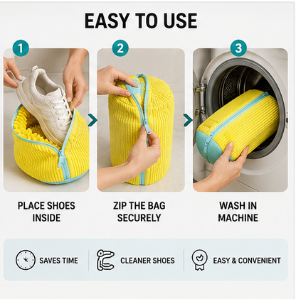 360° Shoe Cleaning Laundry Bag